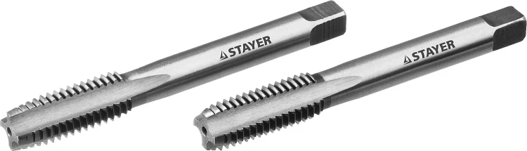 Комплект метчиков STAYER "MASTER", сталь 9ХС, М12х1,5, 2 шт 28025-12-1.5-H2 купить в Кургане