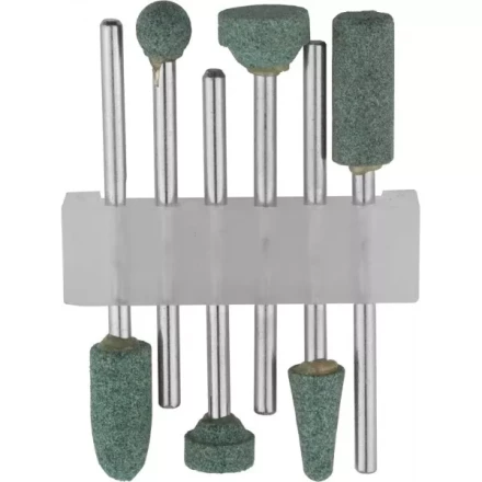 Набор STAYER: Насадки шлифовальные абразивные с оправкой, карбид кремния, 6шт 29921-H6 купить в Кургане