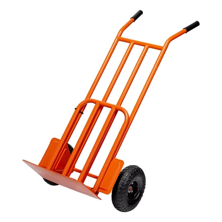 Тележка ручная 2-х колесная Сибртех 69302, усиленная, г/п 250кг, откидная платформа 530х400мм купить в Кургане