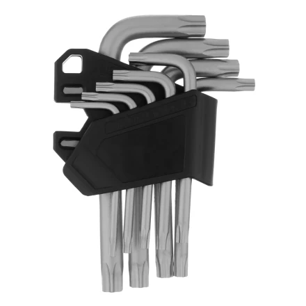 Набор ключей имбусовых Torx-Tempered, TT10-50, CrV, 9 шт. Сибртех 123707 купить в Кургане