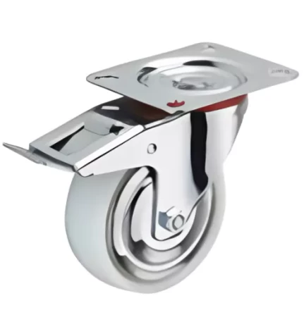 Колесо поворотное полипропилен SRCnb 55 125 мм с тормозом (F) 1041610 купить в Кургане