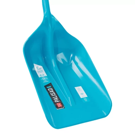 Лопата для уборки снега Palisad 61795, полипропилен, 330х490х1265 мм, цельнолитая конструкция, LUXE купить в Кургане