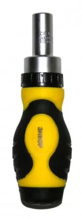 Отвертка короткая реверсивная со вставками 1/4 8 предетов Энкор 19860 купить в Кургане