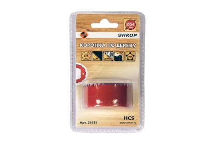 Коронка по дереву 54 мм Энкор 24614 купить в Кургане