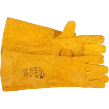 Термостойкие краги STAYER &quot;PROFI&quot; с подкладкой, для сварки и тяжелых механических работ, с подкладкой, 400мм 11333-XL_z01 купить в Кургане