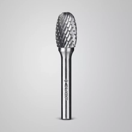 Зубр Твердосплавная борфреза E - овал, 12 х 20 мм, радиус 5.0 мм (28804-12-20) купить в Кургане