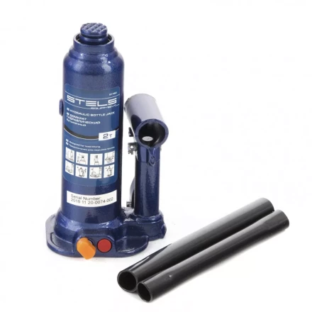 Домкрат гидравлический бутылочный 2 т h подъема 178-338 мм Stels 51160 купить в Кургане