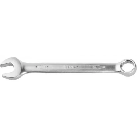 Ключ ЗУБР &quot;ПРОФИ&quot; гаечный комбинированный, Cr-V сталь, хромированный, 12мм 27022-12 купить в Кургане