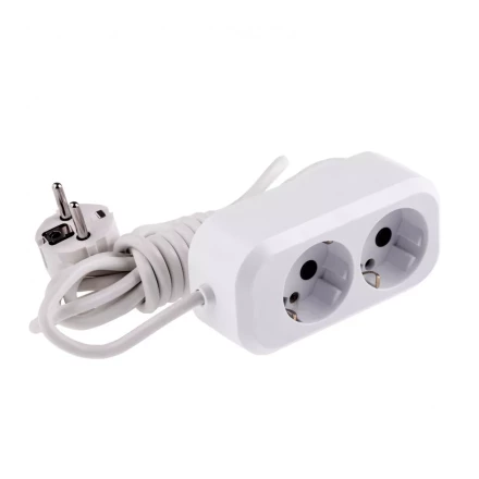 Удлинитель бытовой серия УХз-10-203 с заземлением 3 м 2 розетки 10 А Denzel 95961 купить в Кургане