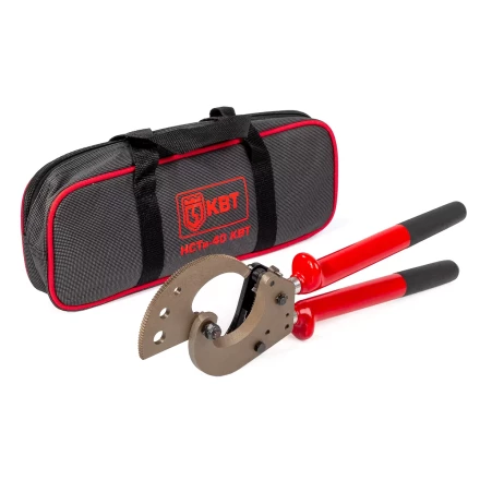 Секторные ножницы диэлектрические КВТ НСТи-40 для резки кабелей до 40 мм, проводов АС со стальным сердечником и прутков из низкоуглеродистой стали (84395) купить в Кургане