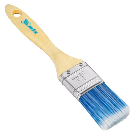 Кисть плоская &quot;Евро&quot; 1.5&quot;, искусственная щетина, деревянная ручка MTX 83070 купить в Кургане