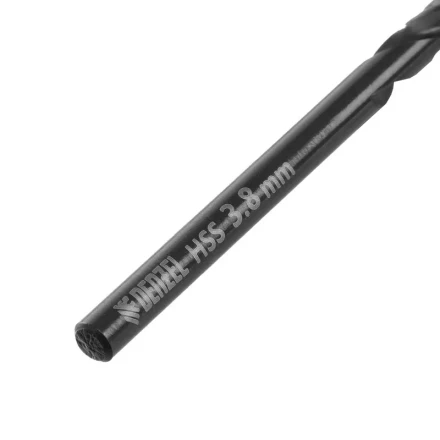 Сверло по металлу, 3,8 мм, HSS-Tin, Golden Tip, 10 шт. Denzel 717208 купить в Кургане