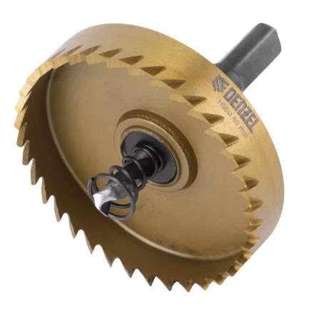 Коронка по металлу HSS, 63 мм, нитридтитановое покрытие Denzel 724120 купить в Кургане