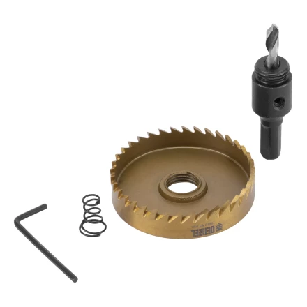 Коронка по металлу HSS, 63 мм, нитридтитановое покрытие Denzel 724120 купить в Кургане
