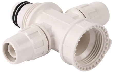 Коллектор ЗУБР &quot;ШиреФит&quot; сборный крестовой &quot;внутренняя резьба - штуцер с гайкой - штуцер с гайкой&quot;, 26мм х 16мм 51518-26-16-26 купить в Кургане