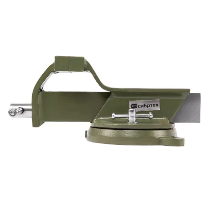 Тиски слесарные Сибртех 18618, 100 мм, стальные, поворотные купить в Кургане