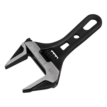 Ключ разводной Denzel 135 мм, CrV, кованый, укороченная рукоятка 15752 купить в Кургане