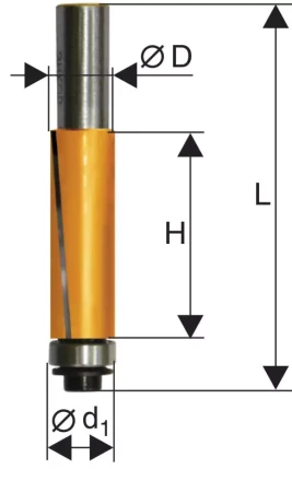 Фреза кромочная прямая ф19х25,4мм хв. 12мм Энкор 46168 купить в Кургане