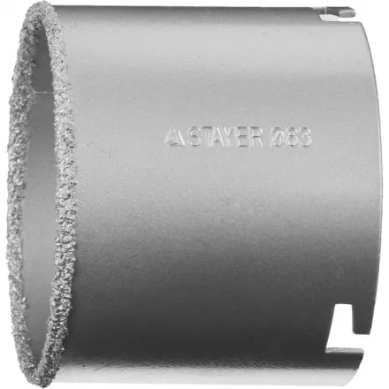 Коронка STAYER &quot;PROFESSIONAL&quot; кольцевая с карбидно-вольфрамовой крошкой, d=83мм 33345-83 купить в Кургане