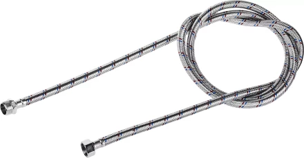 Подводка гибкая ЗУБР для воды, оплетка из нержавеющей стали, г/ш 1/2&quot; - 1,8м 51005-G/S-180 купить в Кургане