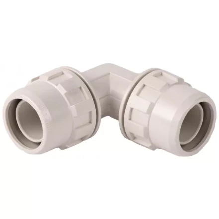 Соединитель ЗУБР "ШиреФит" угловой 90° "штуцер с гайкой - штуцер с гайкой", 32мм 51492-32 купить в Кургане