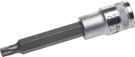 Торцовая бита-головка KRAFTOOL "INDUSTRIE QUALITAT", удлиненная, материал S2, TORX, сатинированная, 1/2", Т40 27906-40_z01 купить в Кургане