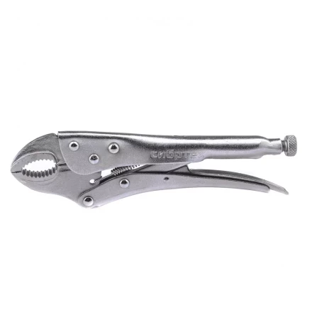 Зажим ручной полукруглый захват 220 мм Сибртех 18422 купить в Кургане