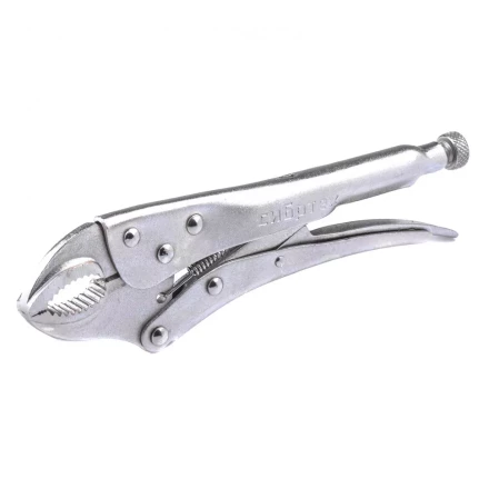 Зажим ручной полукруглый захват 220 мм Сибртех 18422 купить в Кургане