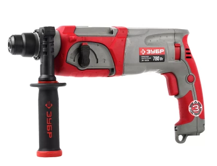 Перфоратор ЗУБР SDS-plus, реверс, 3 Дж, 0-1100 об/мин, 0-4500 уд/мин, 780Вт, кейс ЗП-780ЭК купить в Кургане