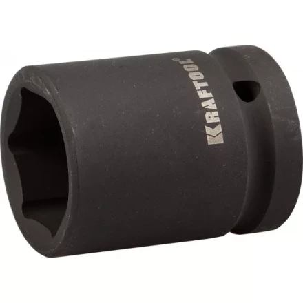 Торцовая головка KRAFTOOL &quot;INDUSTRIE QUALITAT&quot; ударная (3/4&quot;), FLANK, Cr-Mo, фосфатированная, 27 мм 27945-27_z01 купить в Кургане