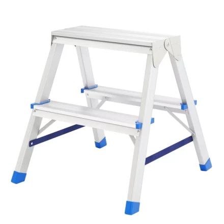 Стремянка двусторонняя 2 ступени алюминиевая Сибртех 97922 купить в Кургане