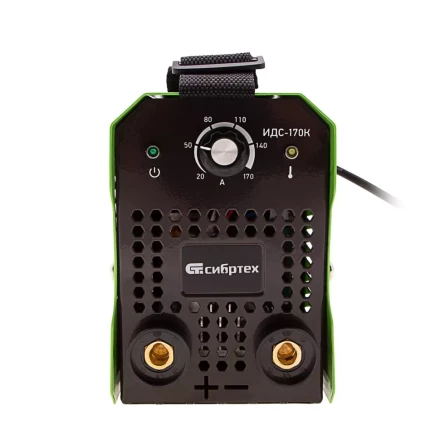 Инверторный аппарат дуговой сварки ИДС-170K, 170 А, ПВ 80%, диаметр электрода 1,6-3,2 мм Сибртех 94393 купить в Кургане