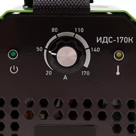 Инверторный аппарат дуговой сварки ИДС-170K, 170 А, ПВ 80%, диаметр электрода 1,6-3,2 мм Сибртех 94393 купить в Кургане