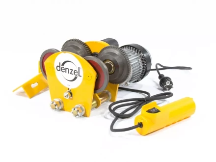 Каретка электрическая для тельфера DENZEL T-1000 52009 купить в Кургане