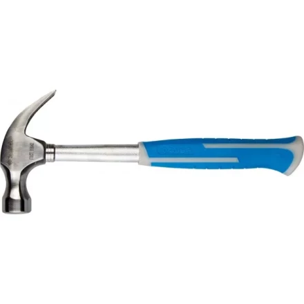 Молоток-гвоздодер ЗУБР цельнометаллический, с двухкомпонентной пластиковой рукояткой, 450г 20250-450_z01 купить в Кургане