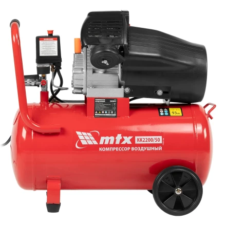 Компрессор воздушный КК-2200/50 2.2 кВт 350 л/мин 50 л прямой привод масляный MTX 58024 купить в Кургане