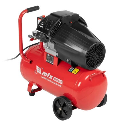 Компрессор воздушный КК-2200/50 2.2 кВт 350 л/мин 50 л прямой привод масляный MTX 58024 купить в Кургане