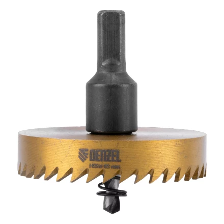 Коронка по металлу HSS, 65 мм, нитридтитановое покрытие Denzel 724121 купить в Кургане