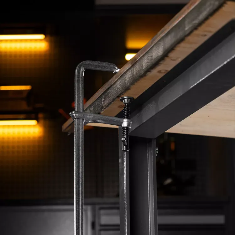 Струбцина F-образная Denzel 20472, 100x600мм, кованая купить в Кургане