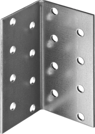 Крепежный угол ЗУБР &quot;МАСТЕР&quot; равносторонний, 80х40х40мм, 50 шт 310205-080-040 купить в Кургане