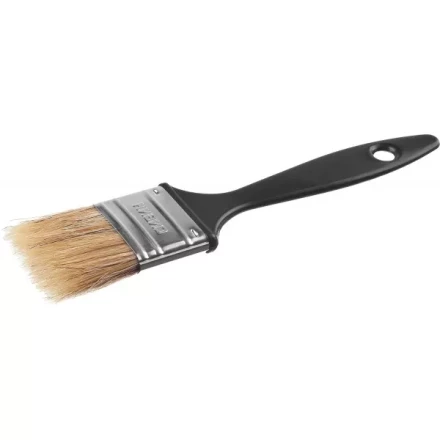 Кисть плоская СИБИН, пластиковая ручка, светлая щетина, 38мм 01008-038 купить в Кургане