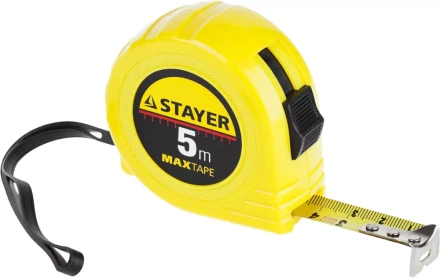 Рулетка STAYER &quot;МASTER&quot; &quot;MaxTape&quot;, пластиковый корпус, 5м/19мм 34014-05-19 купить в Кургане