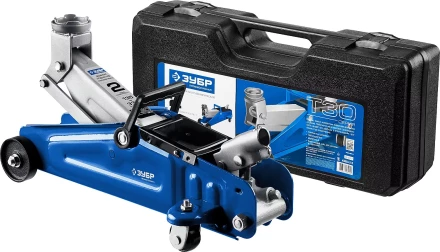 Домкрат гидравлический подкатной T30, 2т, 135-330мм, в кейсе, ЗУБР Профессионал 43053-2-K купить в Кургане