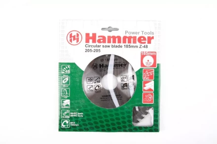Диск пильный твердосплавный HAMMER Ф185х30мм 48зуб. купить в Кургане