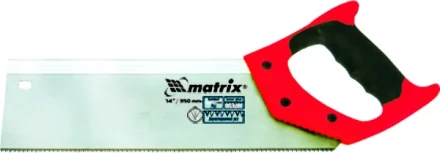 Пила по дереву обушковая для стусла 350 мм двухкомпонентная рукоятка MATRIX 23148 купить в Кургане