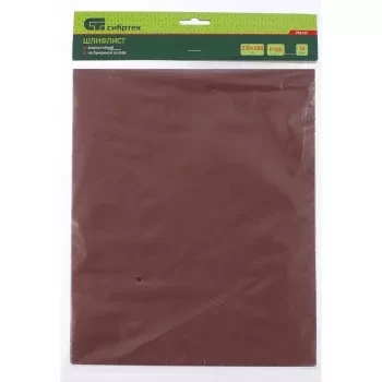Шлифлист на бумажной основе P 400 230 х 280 мм 10 штук влагостойкий СИБРТЕХ 756187 купить в Кургане