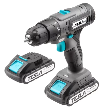 Аккумуляторная дрель TESLA TCD142DC с скейсом купить в Кургане