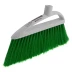 Щетка пластмассовая для подметания пола, премиум, 23 см, без черенка, салатовая щетина, Home Palisad 935575 купить в Кургане
