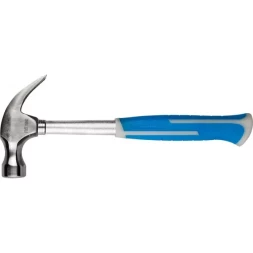 Молоток-гвоздодер ЗУБР цельнометаллический, с двухкомпонентной пластиковой рукояткой, 560г 20250-560_z01