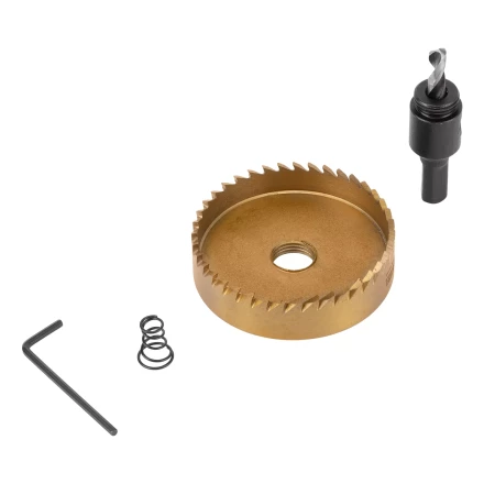 Коронка по металлу HSS, 68 мм, нитридтитановое покрытие Denzel 724122 купить в Кургане